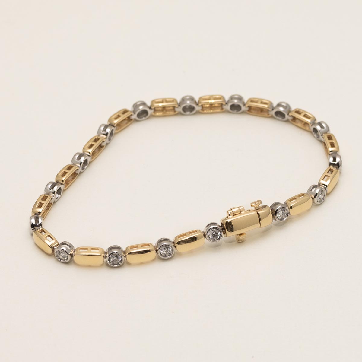 Diamond Bracelet in 14kt Yellow and White Gold (7/8ct tw)