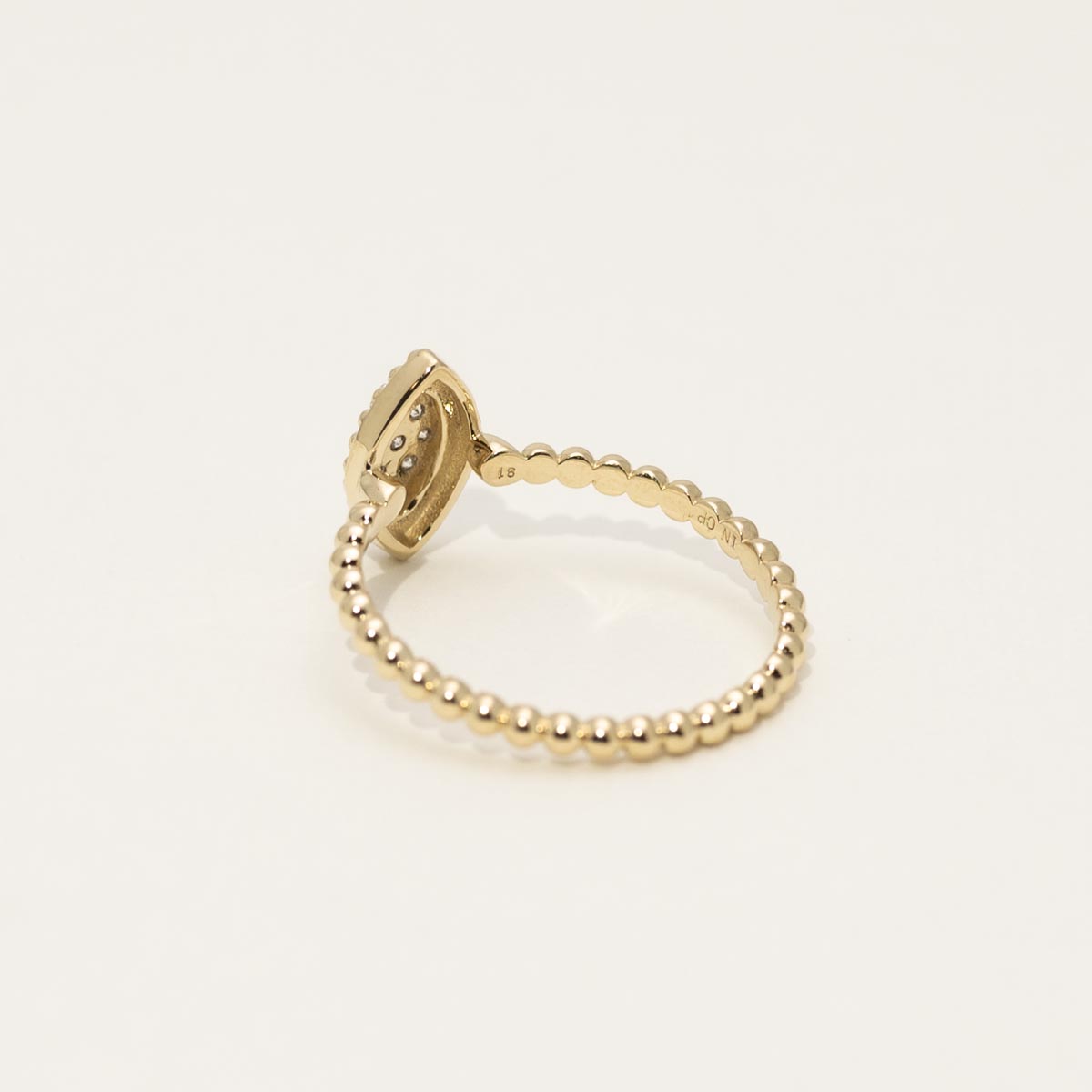 Diamond Marquise Shaped Ring in 14kt Yellow Gold (1/10ct tw)