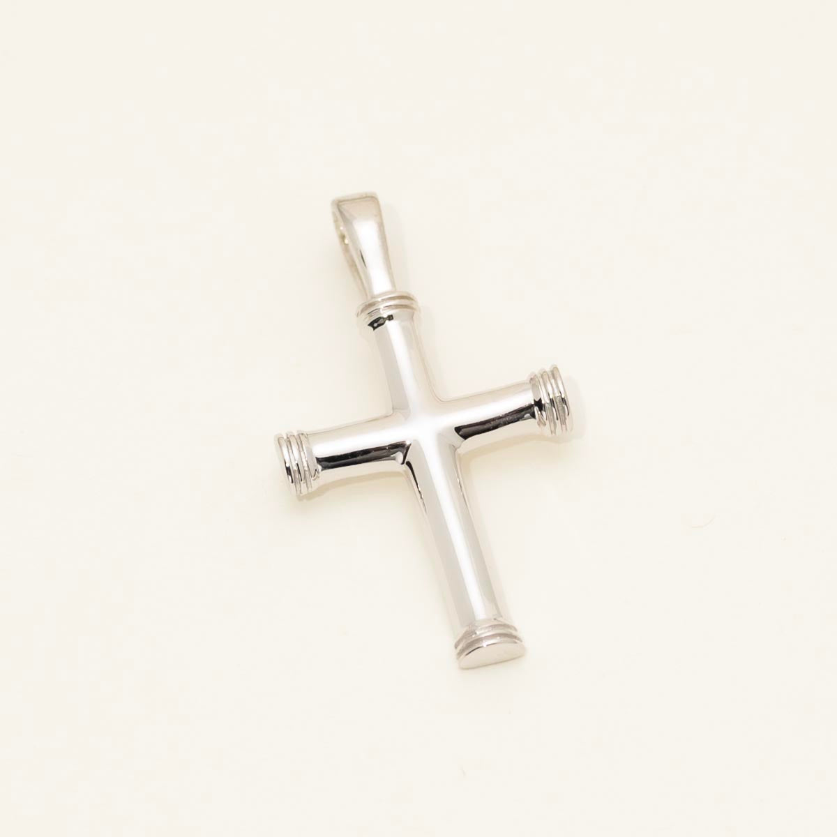 Large Cross Charm in Sterling Silver