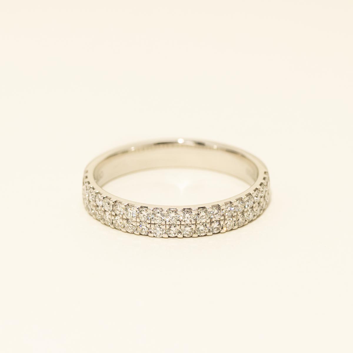 Diamond Two Row Band in Platinum (1/2ct tw)