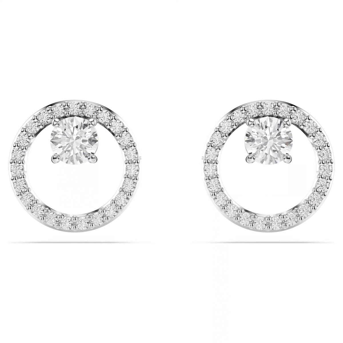 Swarovski Crystal Constella Circle Stud Earrings