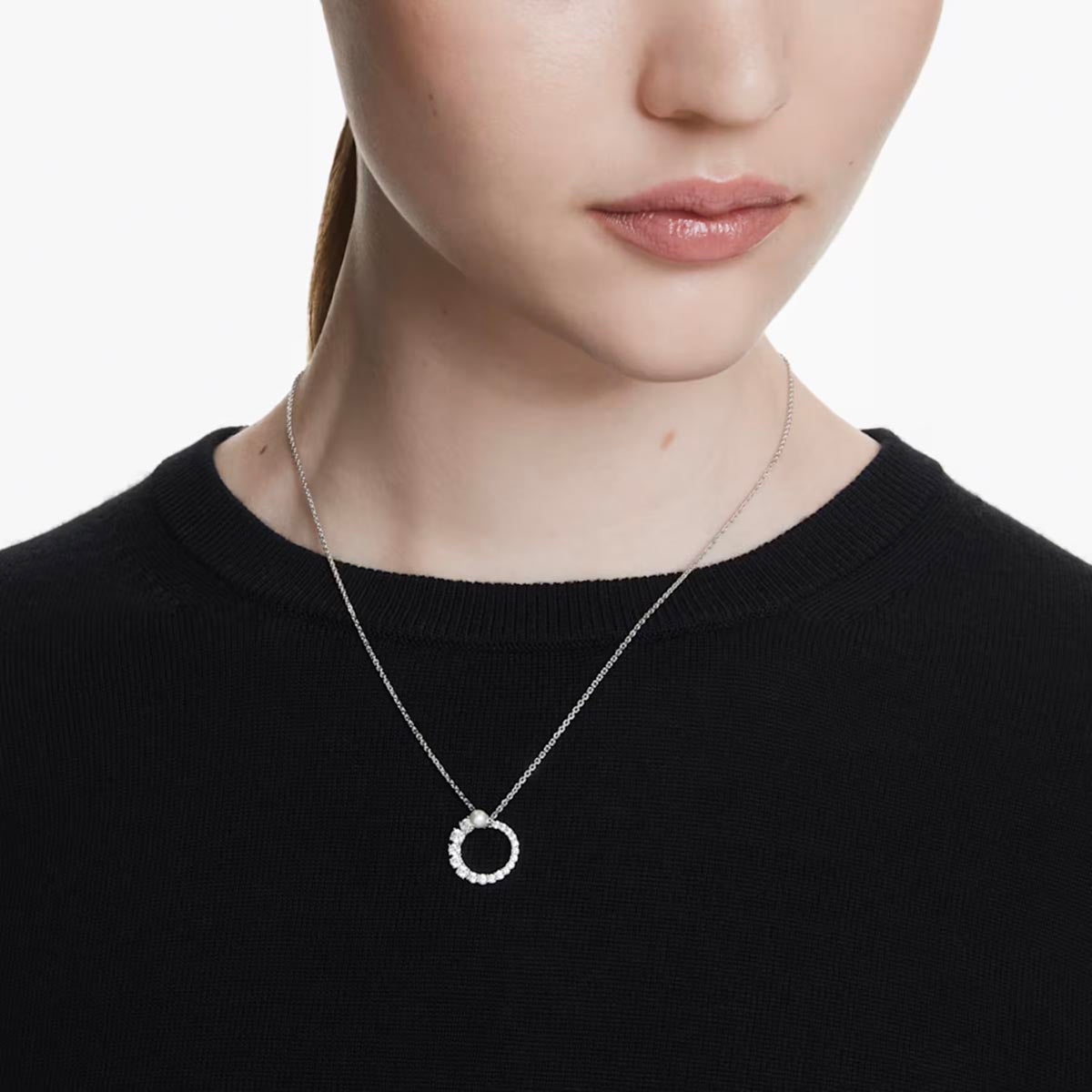 Swarovski Matrix Crystal Pearl Necklace