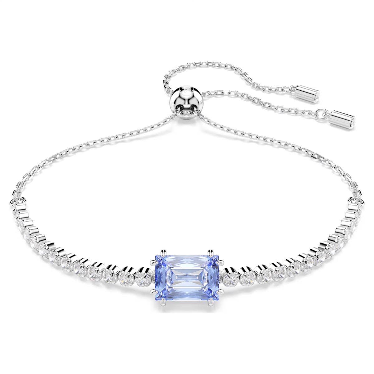 Swarovski Matrix Blue Crystal Bolo Tennis Bracelet