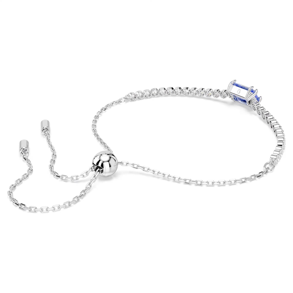 Swarovski Matrix Blue Crystal Bolo Tennis Bracelet