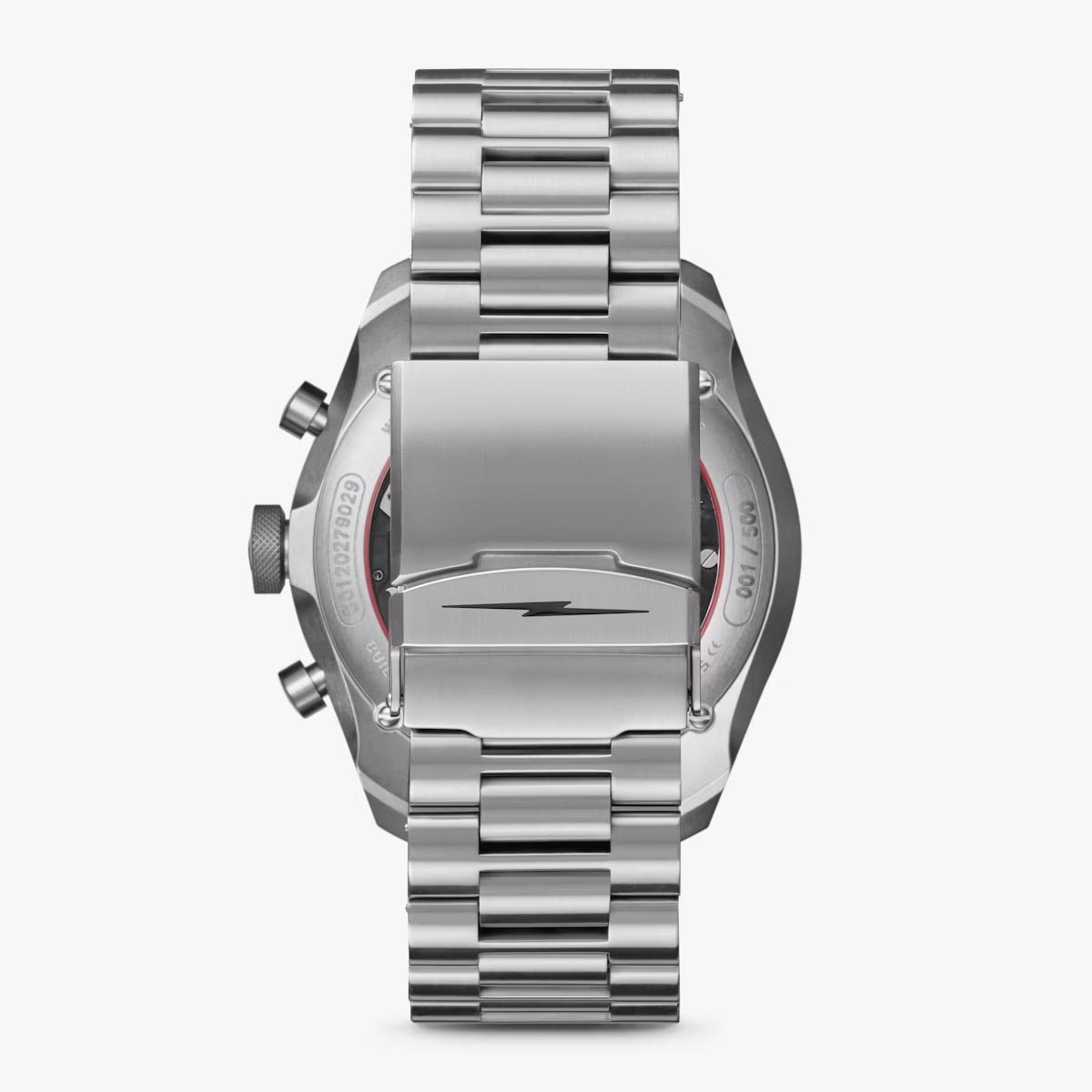 Shinola Mooncraft Monster Apollo 11 Chronograph Mens Watch with Sea Blue Dial and Titanium Bracelet (manual movement)