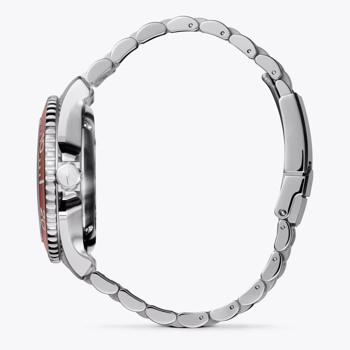 Shinola Lava Lake Monster with Red Dial and Titanium Bracelet (automatic movement)