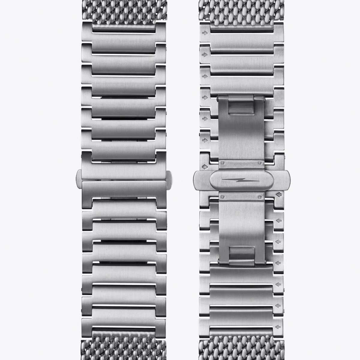Shinola Canfield Mens Chronograph Watch with Blue Dial and Stainless Steel Mesh Bracelet (quartz movement)