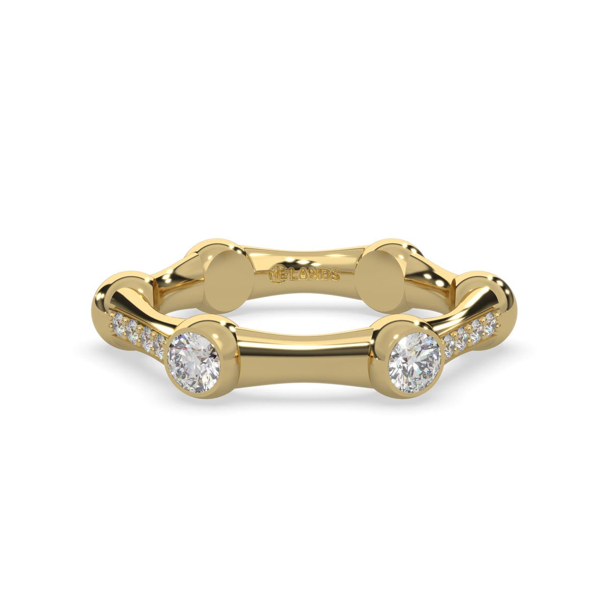 Lands Collection Spirit Diamond Ring in Yellow Modern Electrum (1/7ct tw)