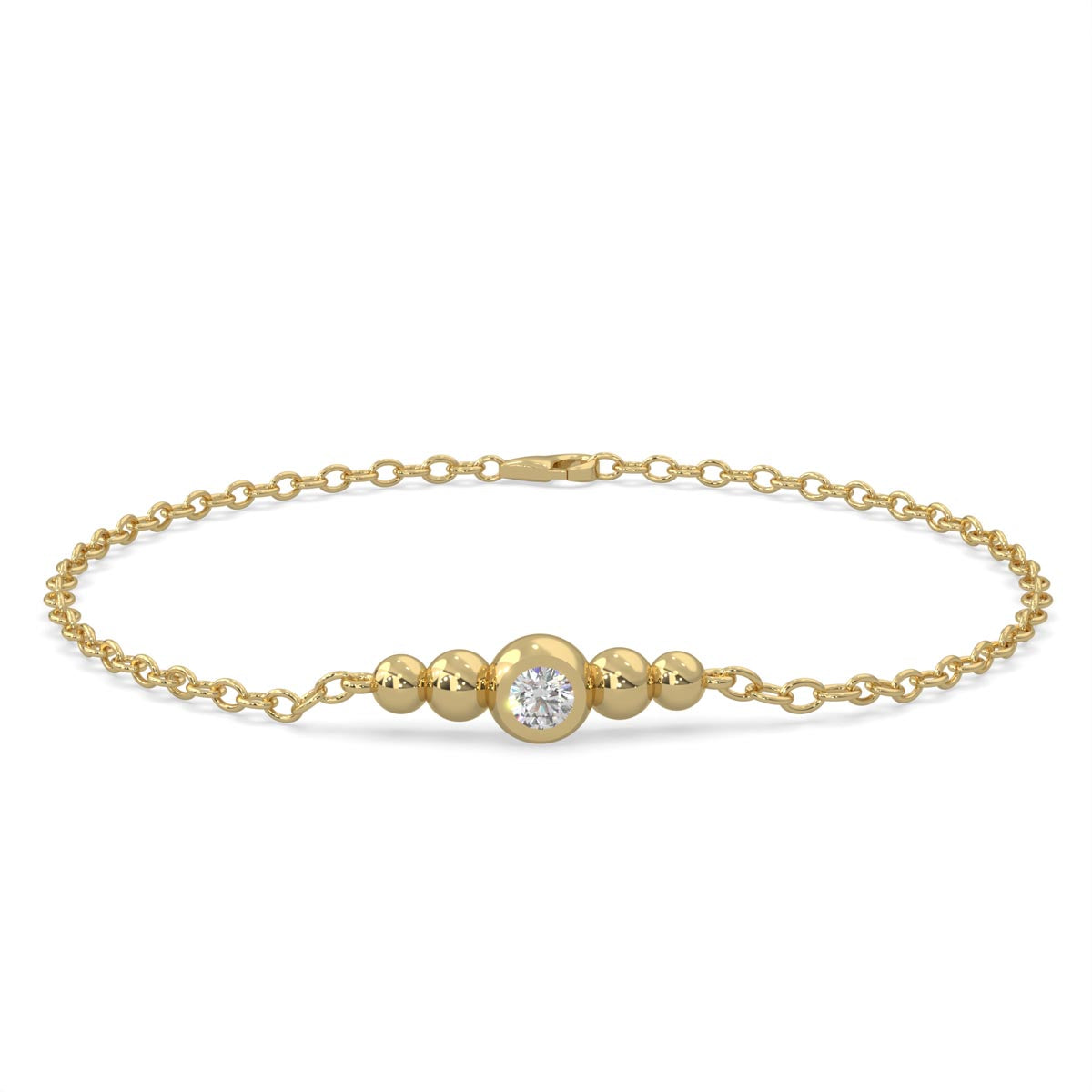 Lands Collection Spirit Diamond Bracelet in Yellow Modern Electrum (1/20ct)
