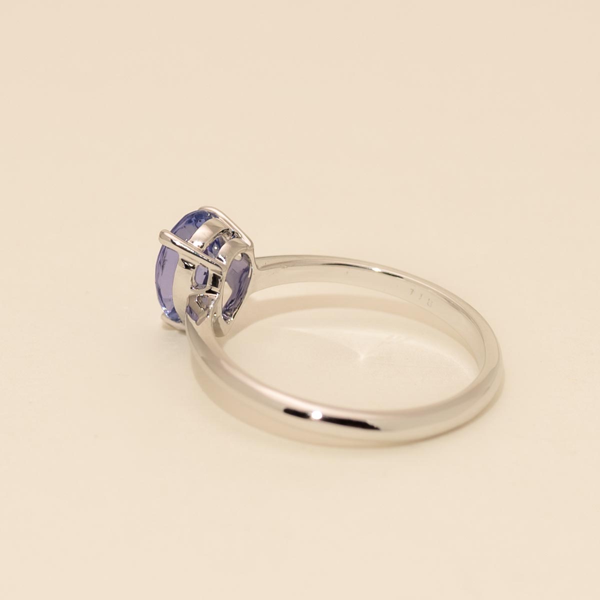 Pear Shape Tanzanite Ring in 14kt White Gold