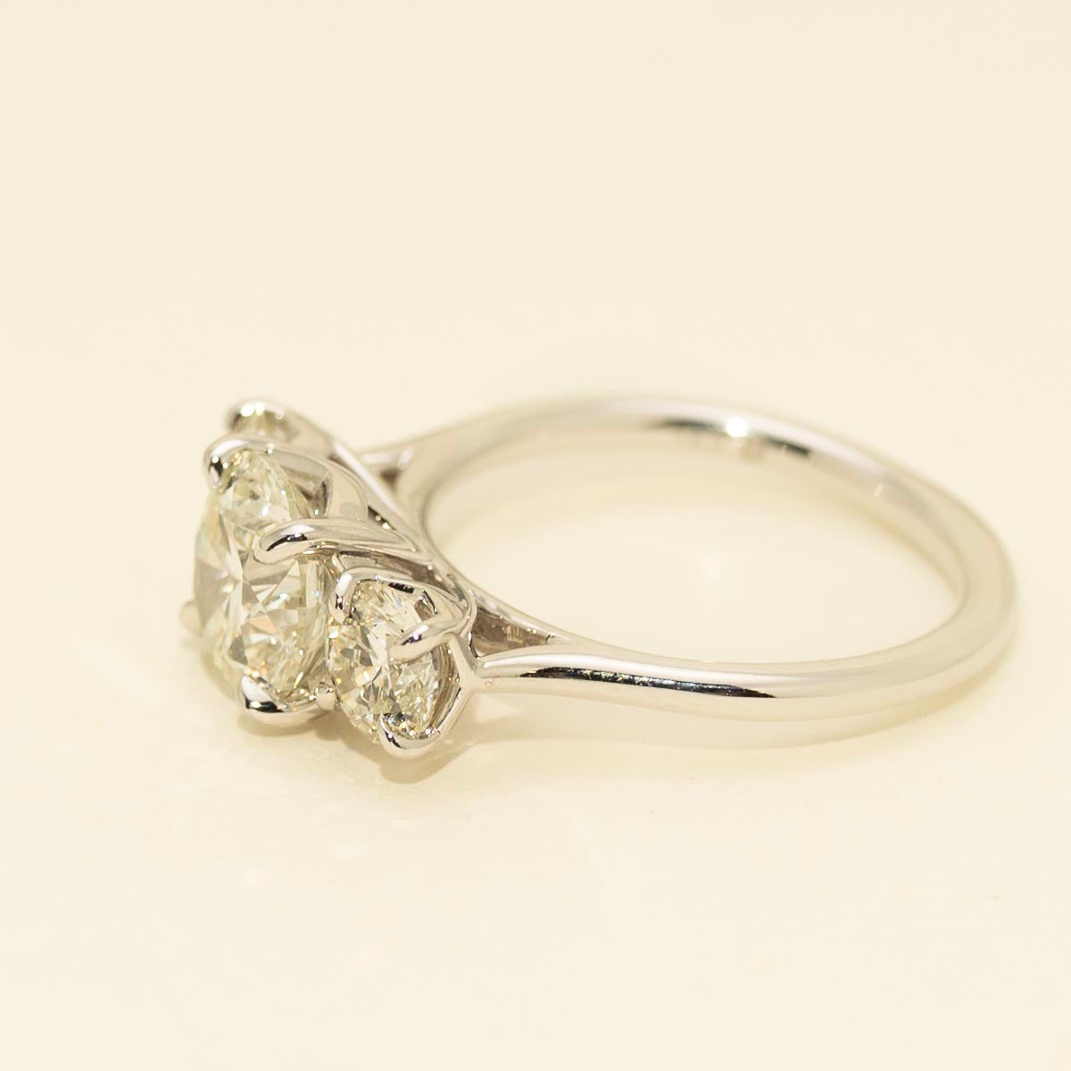Diamond Three Stone Engagement Ring in 18kt White Gold (3ct tw)