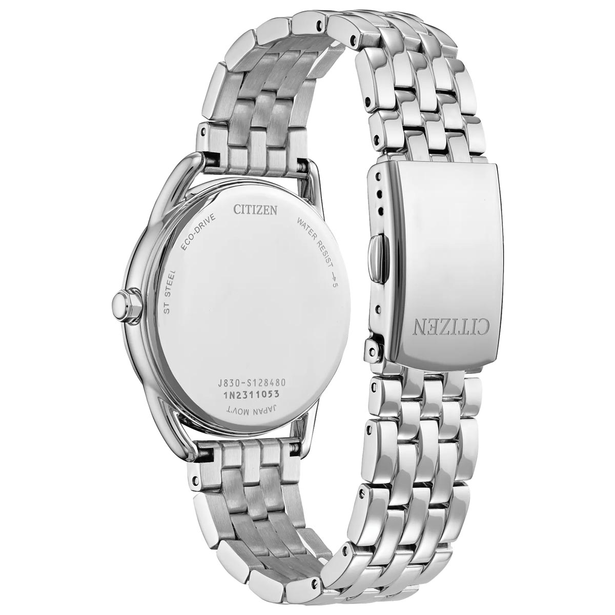 Citizen Womens Watch with Blue Dial and Stainless Steel Bracelet (eco drive movement)