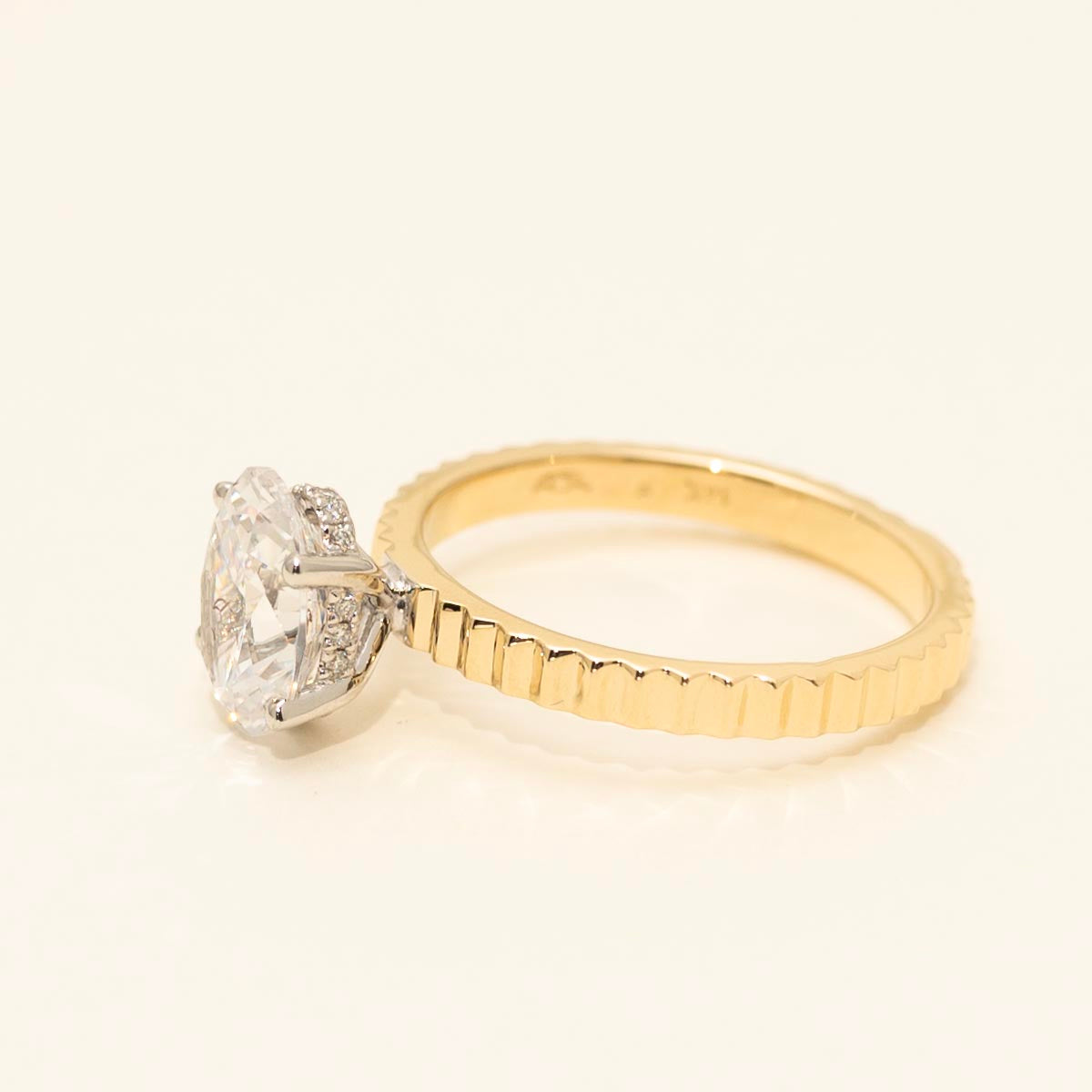 Martin Flyer Diamond Engagement Ring Setting in 14kt Yellow Gold (1/20ct tw)