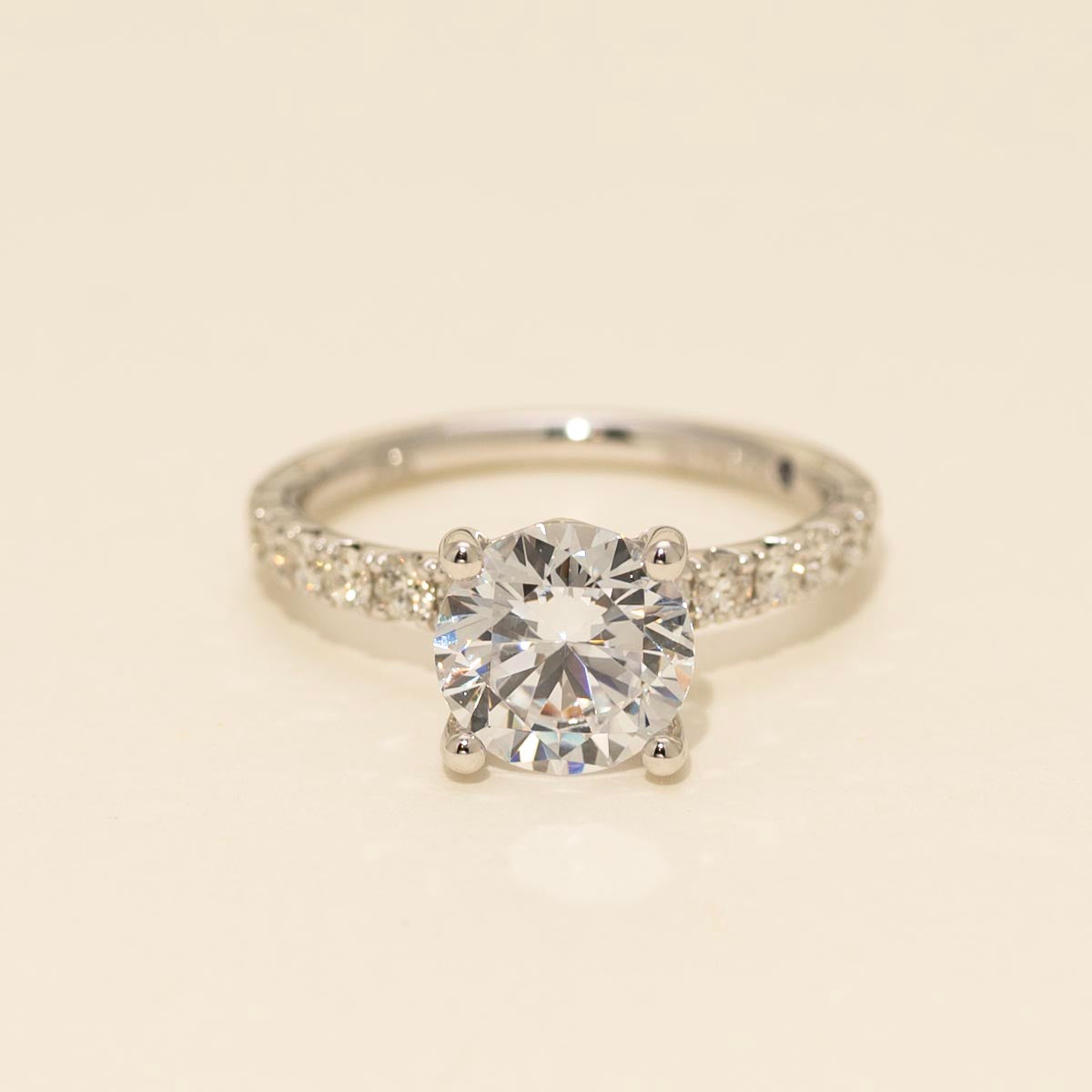 Fana Classic Diamond Engagement Setting in 14kt White Gold (1/2ct tw)