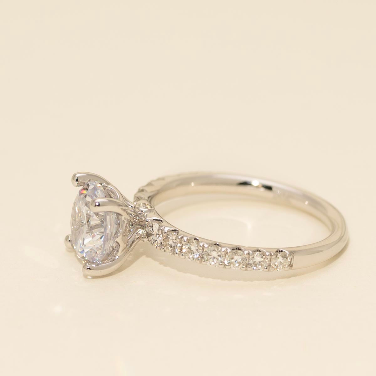 Fana Classic Diamond Engagement Setting in 14kt White Gold (1/2ct tw)