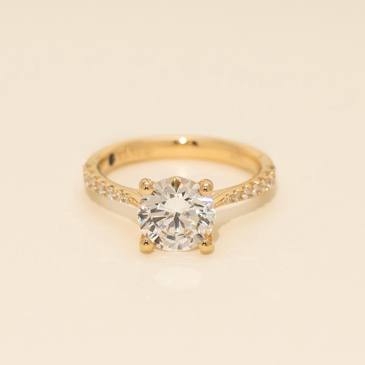 Fana Classic Diamond Engagement Ring Setting in 14kt Yellow Gold (1/4ct tw)
