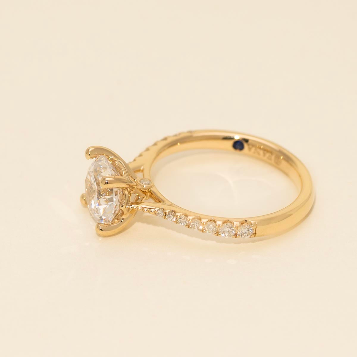 Fana Classic Diamond Engagement Ring Setting in 14kt Yellow Gold (1/4ct tw)