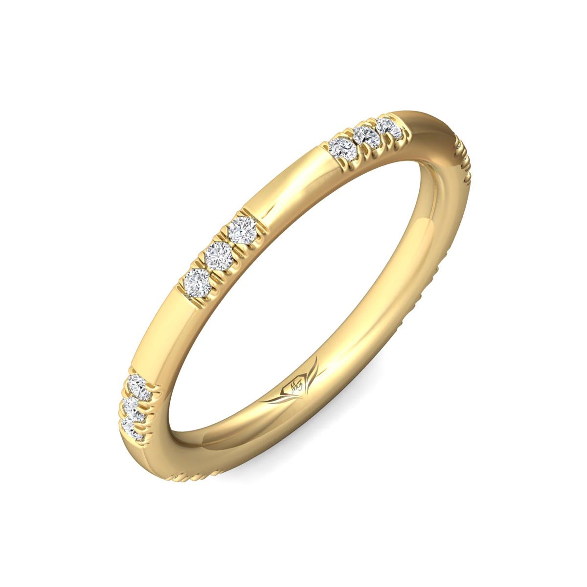 Martin Flyer Diamond Wedding Band in 14kt Yellow Gold (1/20ct tw)
