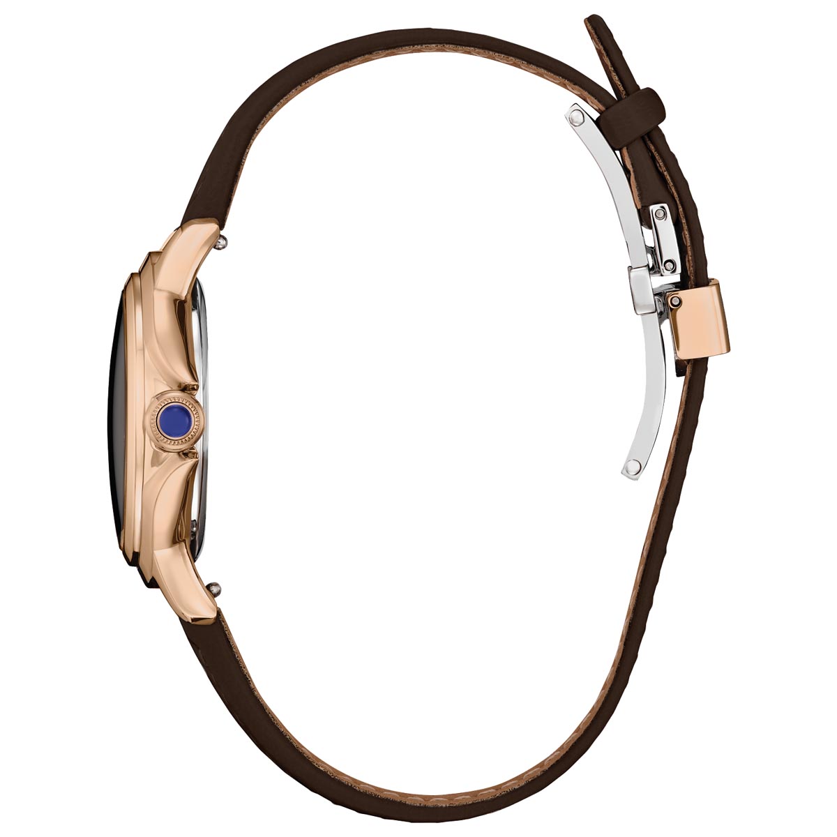 Citizen Ceci Womens Watch with Brown Dial and Brown Leather Strap (eco-drive movement)
