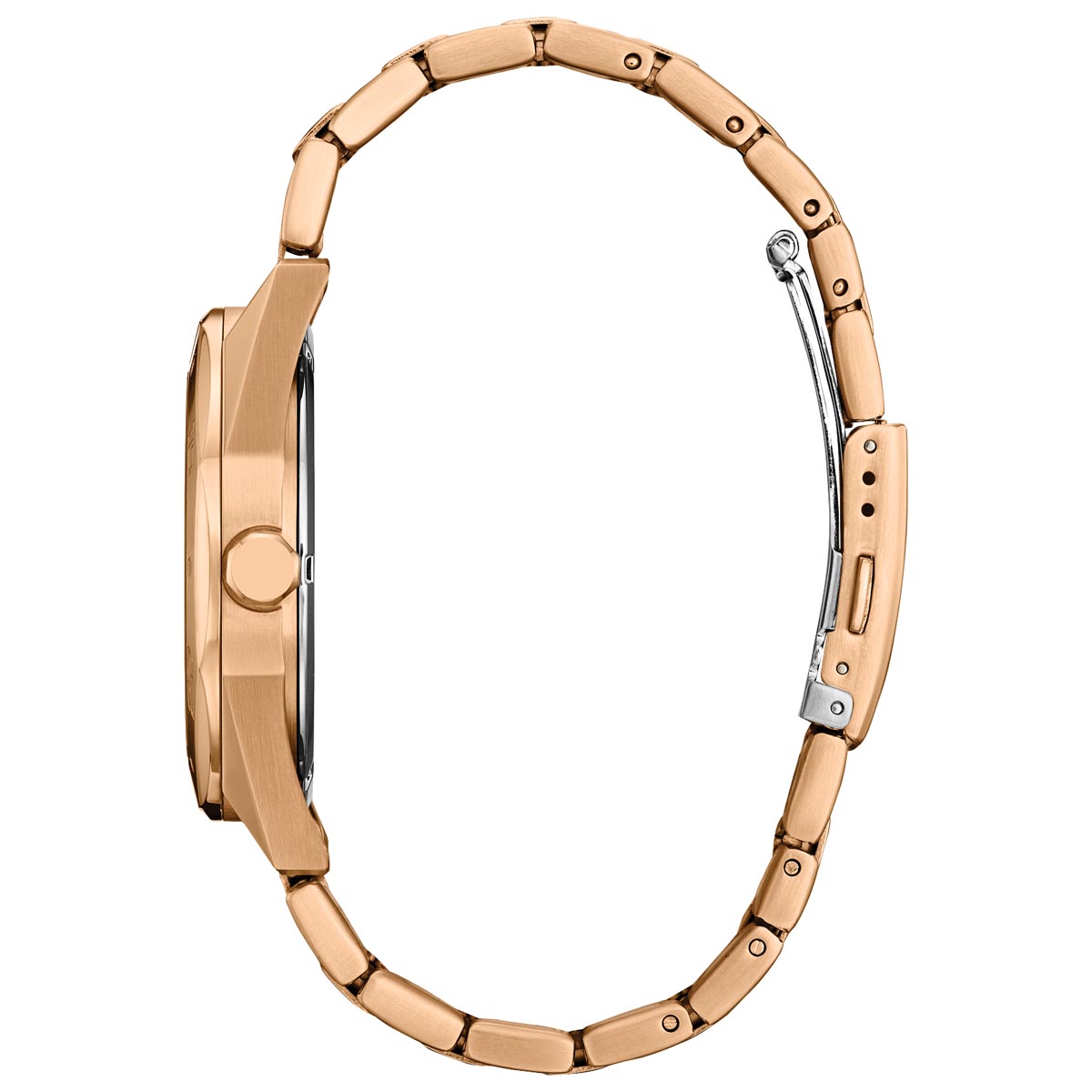 Citizen Weekender Mens Watch with Green Dial and Rose Gold Toned Stainless Steel Bracelet (eco-drive movement)