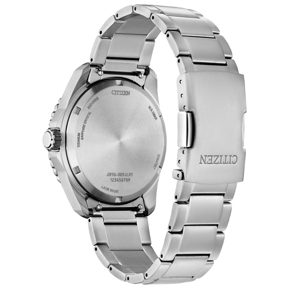 Citizen Brycen Mens Watch with Black Dial and Super Titanium™ Bracelet (eco-drive movement)