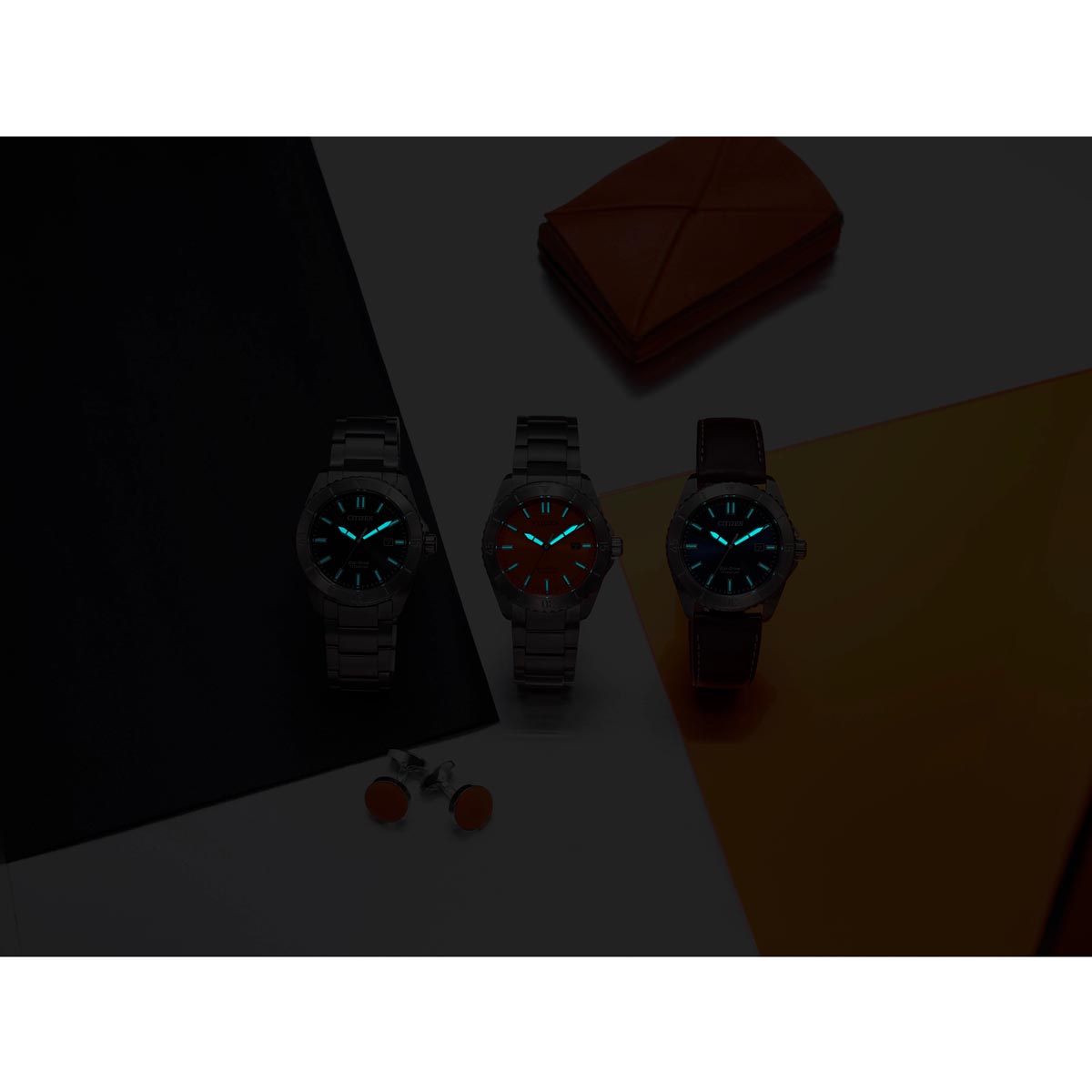 Citizen Brycen Mens Watch with Black Dial and Super Titanium™ Bracelet (eco-drive movement)