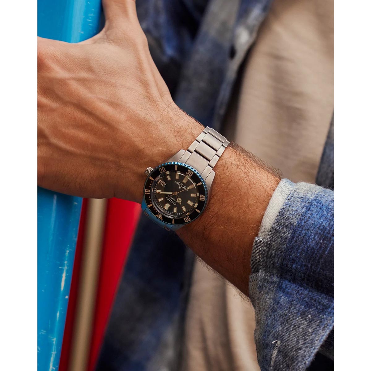 Citizen Promaster Fujitsubo Limited Edition Mens Watch with Blue Dial and Super Titanium™ Bracelet (automatic Movement)