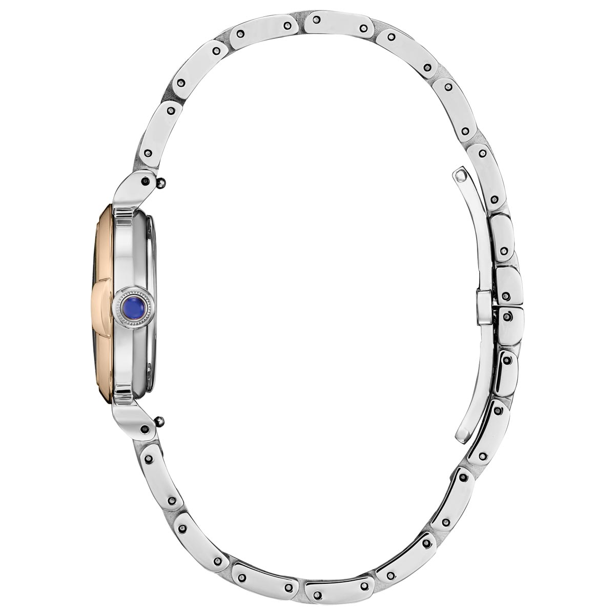Citizen L Mae Womens Watch with Mother of Pearl Dial and Gold Toned Stainless Steel and Stainless Steel Bracelet (eco-drive movement)