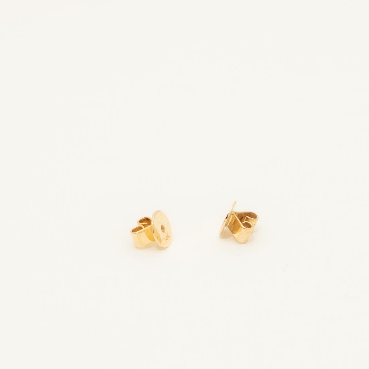 Teal Sapphire Halo Stud Earrings in 14kt Yellow Gold with Diamonds(1/7ct tw)