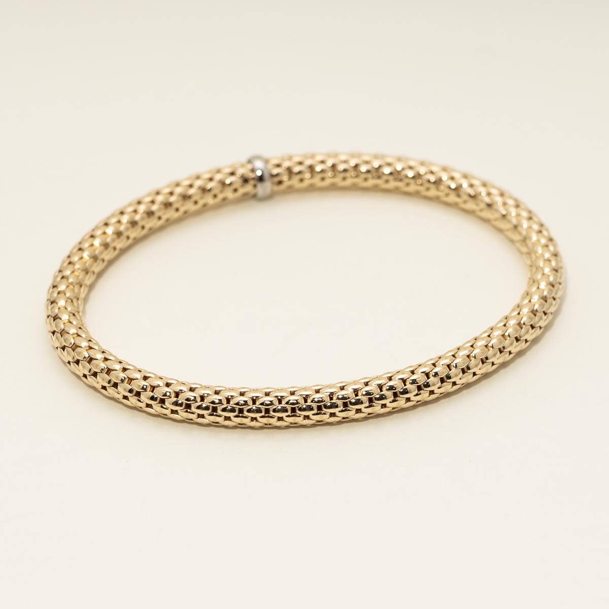 Italian Woven Stretch Bracelet in 14kt Yellow Gold