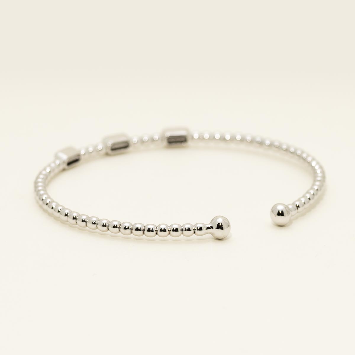 Diamond Flexible Bracelet in 10kt White Gold (1/4ct tw)