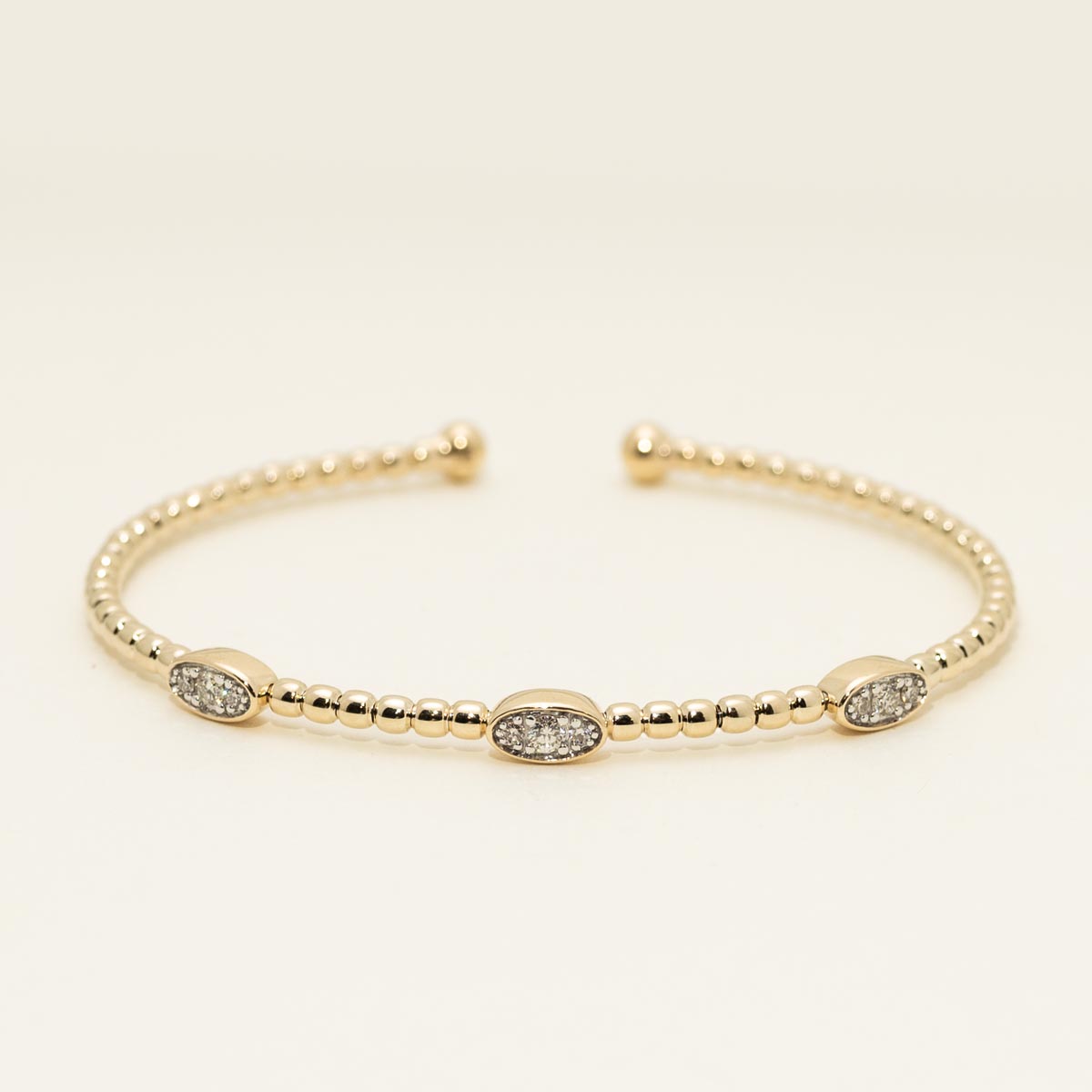 Diamond Flexible Bracelet in 10kt Yellow Gold (1/4ct tw)