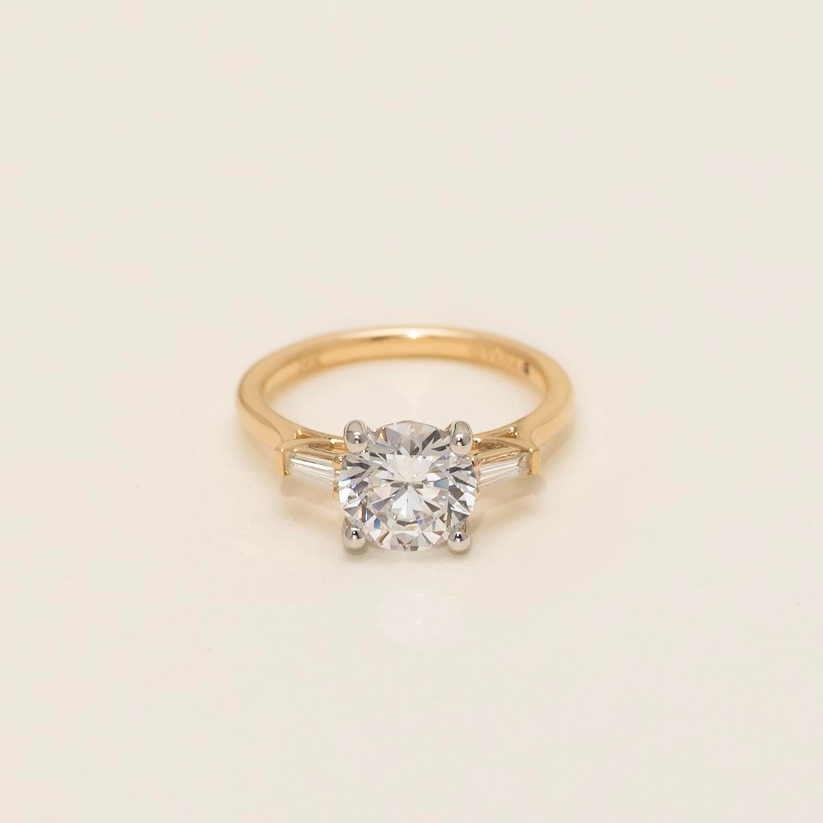 Fana Diamond Engagement Ring Setting in 14kt Yellow and White Gold (1/5ct tw)