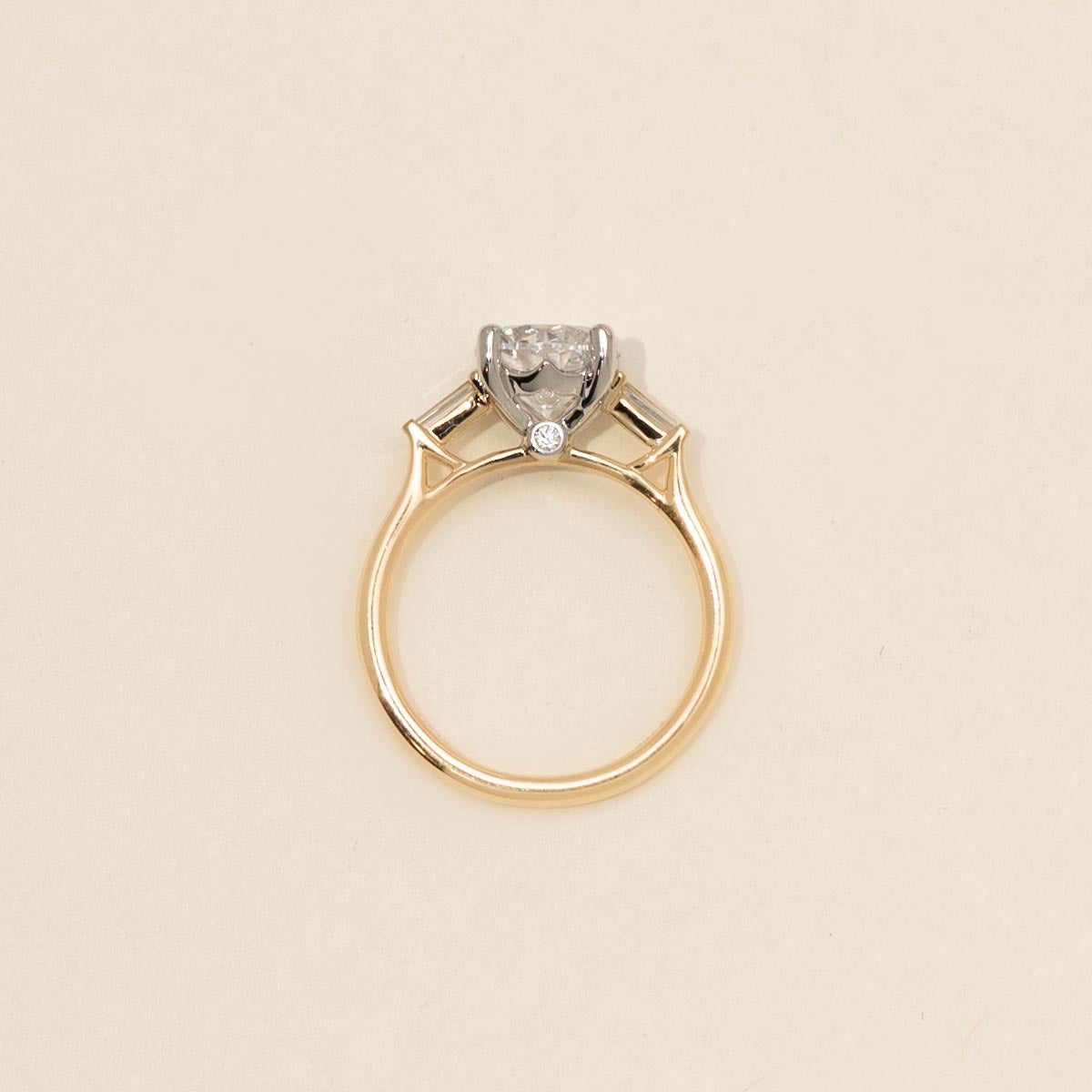 Fana Diamond Engagement Ring Setting in 14kt Yellow and White Gold (1/5ct tw)