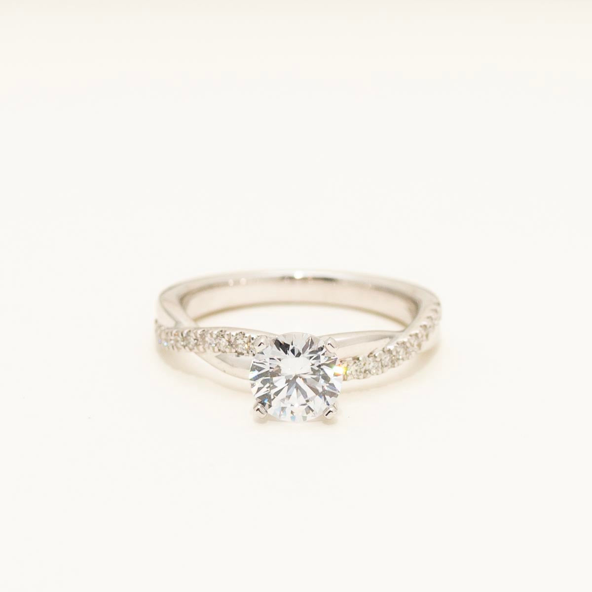 Diamond Engagement Ring Setting in 14kt White Gold (1/5ct tw)