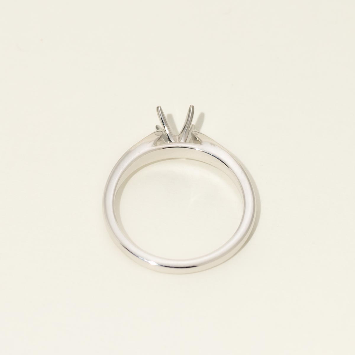 Diamond Engagement Ring Setting in 14kt White Gold (1/10ct tw)