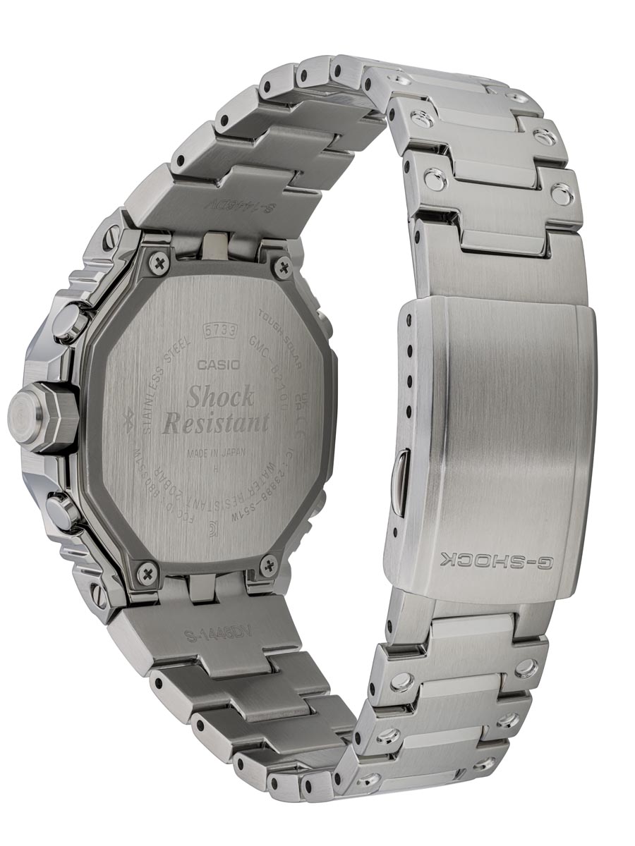 G-Shock Full Metal GMCB2100 Series Mens Watch with Light Blue Dial and Stainless Steel Bracelet (solar movement)