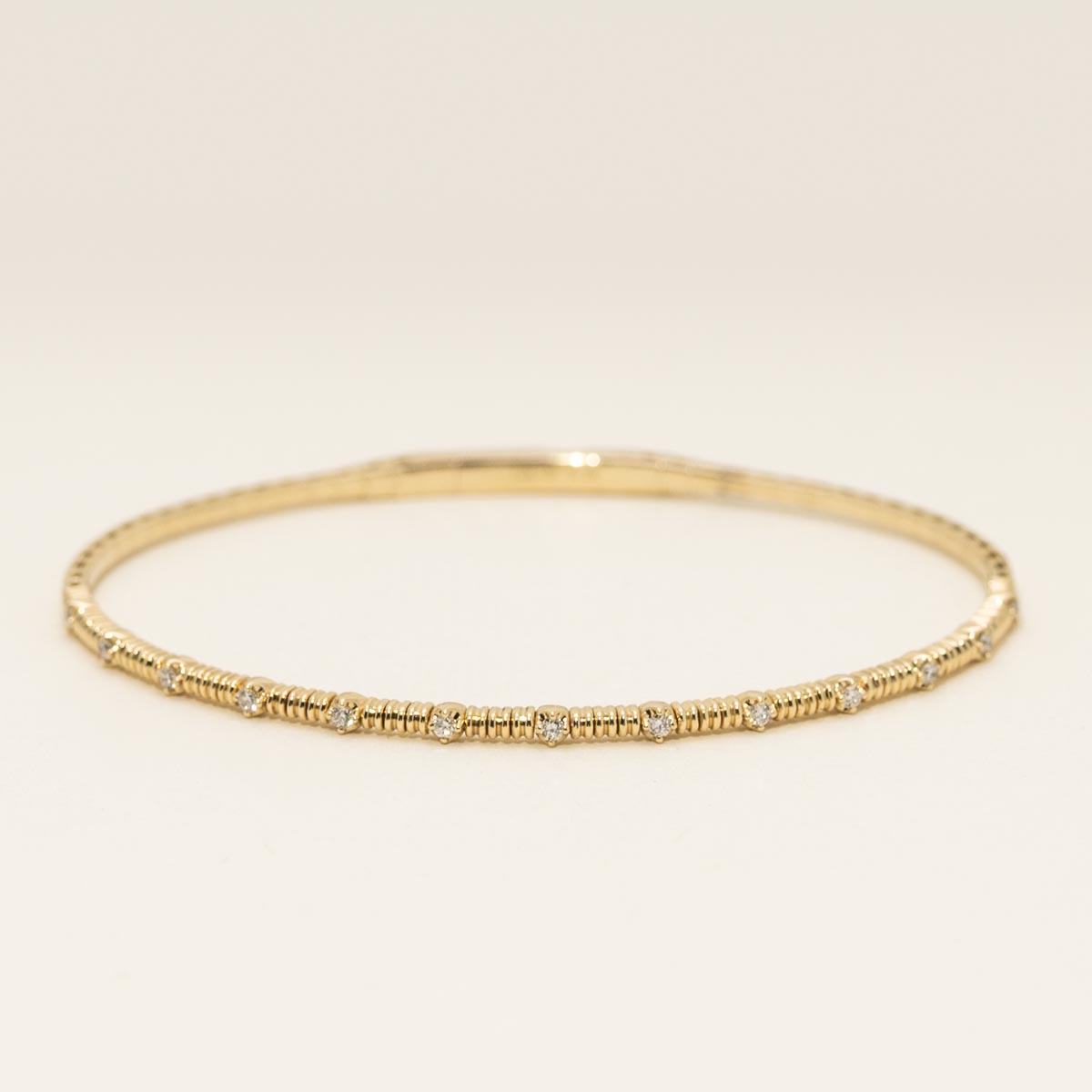 Diamond Flexible Bracelet in 14kt Yellow Gold (1/5ct tw)