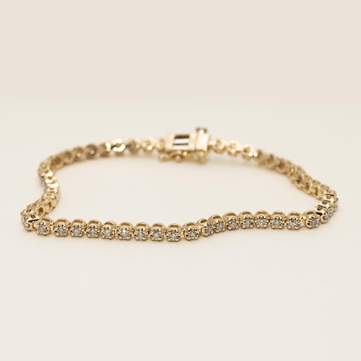 Diamond Tennis Bracelet in 10kt Yellow Gold (1ct tw)