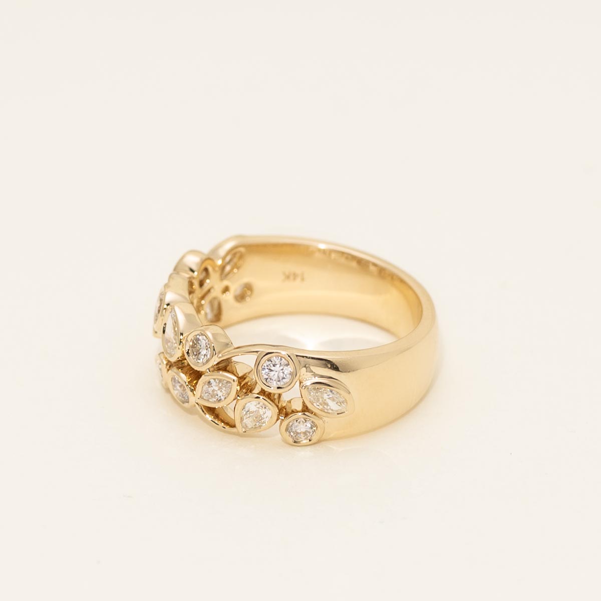 Multi Shaped Diamond Ring in 14kt Yellow Gold (7/8ct tw)