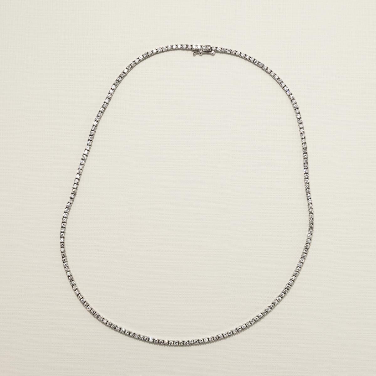 Diamond Tennis Necklace in 14kt White Gold (6 3/4ct tw)