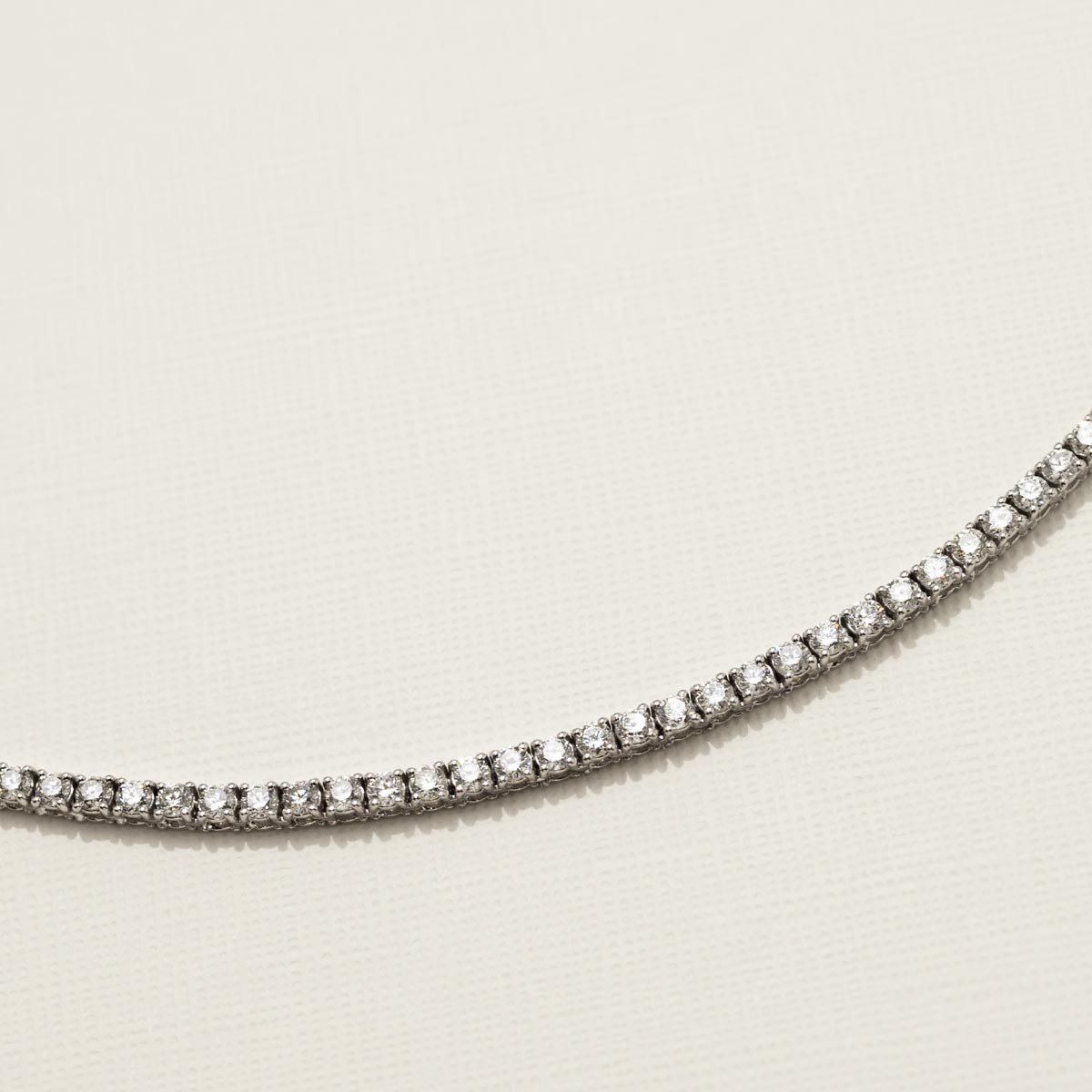 Diamond Tennis Necklace in 14kt White Gold (6 3/4ct tw)