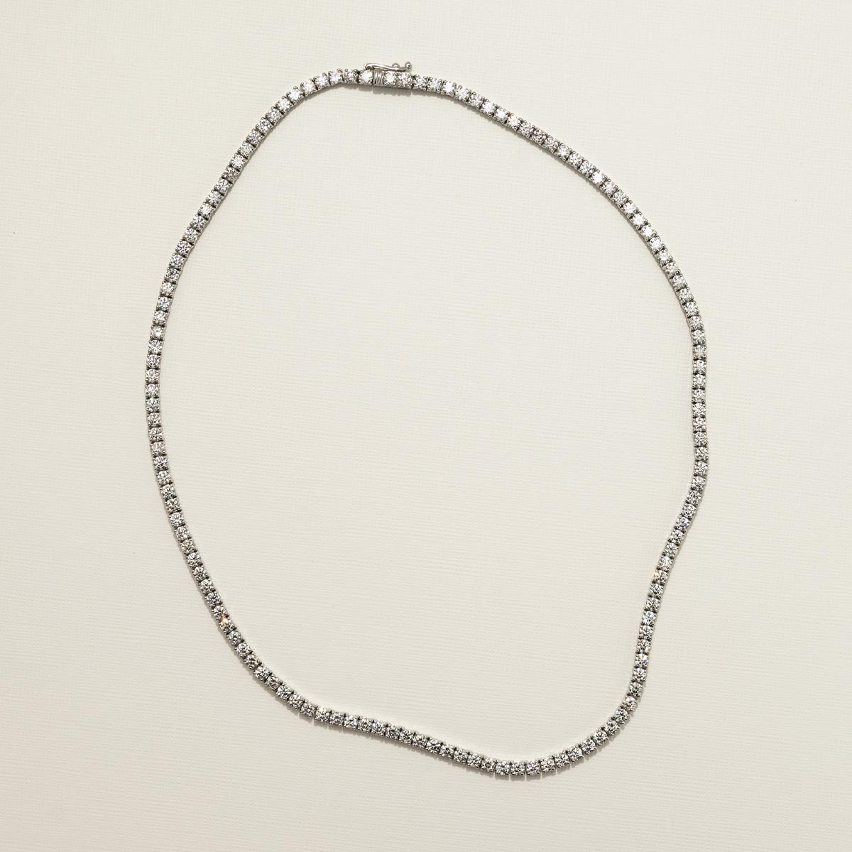 Diamond Tennis Necklace in 14kt White Gold (12 1/4ct tw)