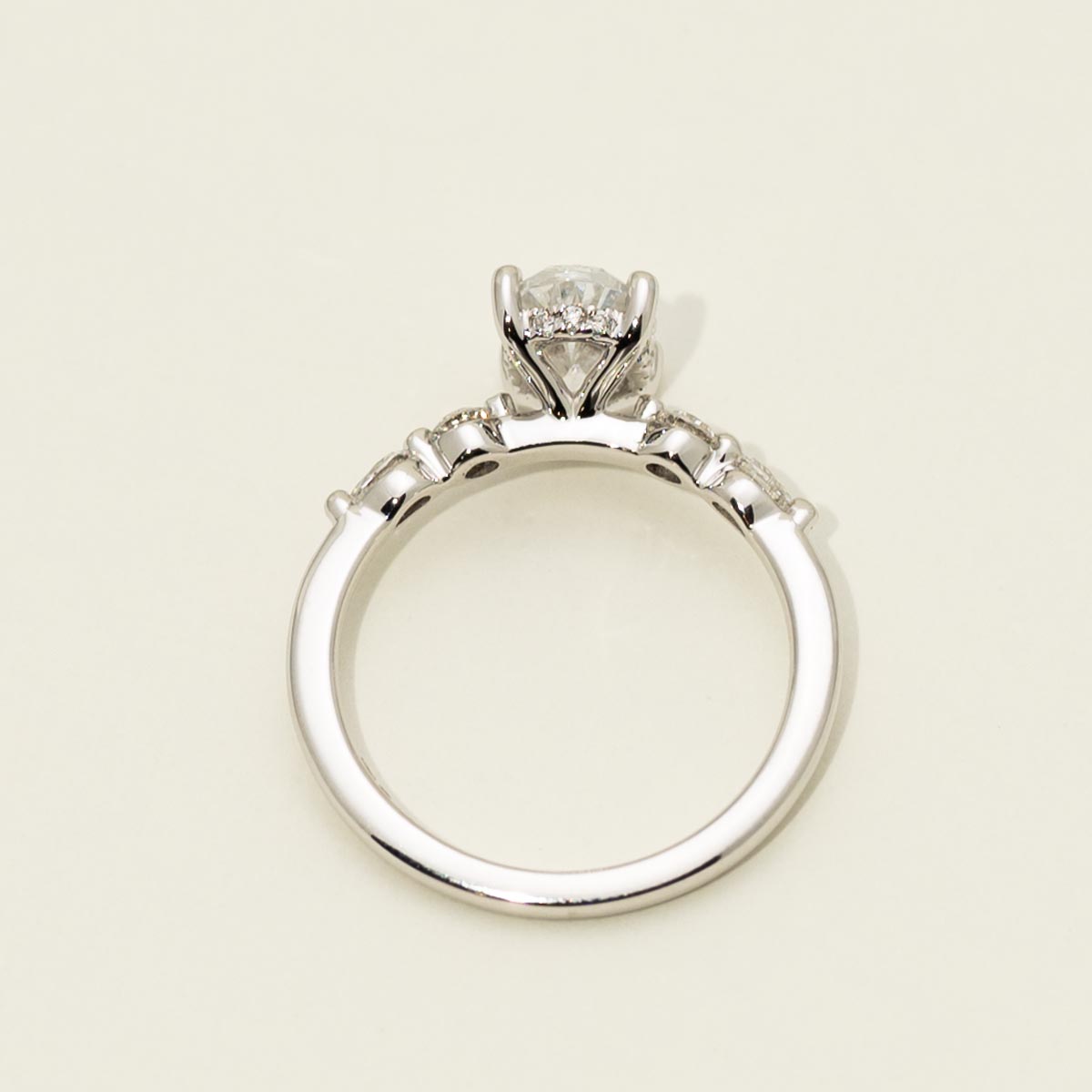 Diamond Engagement Ring Setting in 14kt White Gold (1/3ct tw)