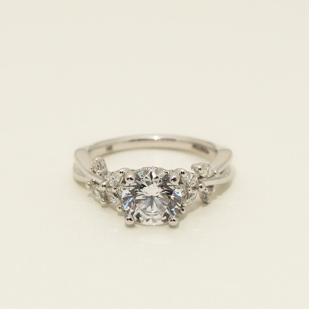 Diamond Engagement Ring Setting in 14kt White Gold (1/3ct tw)
