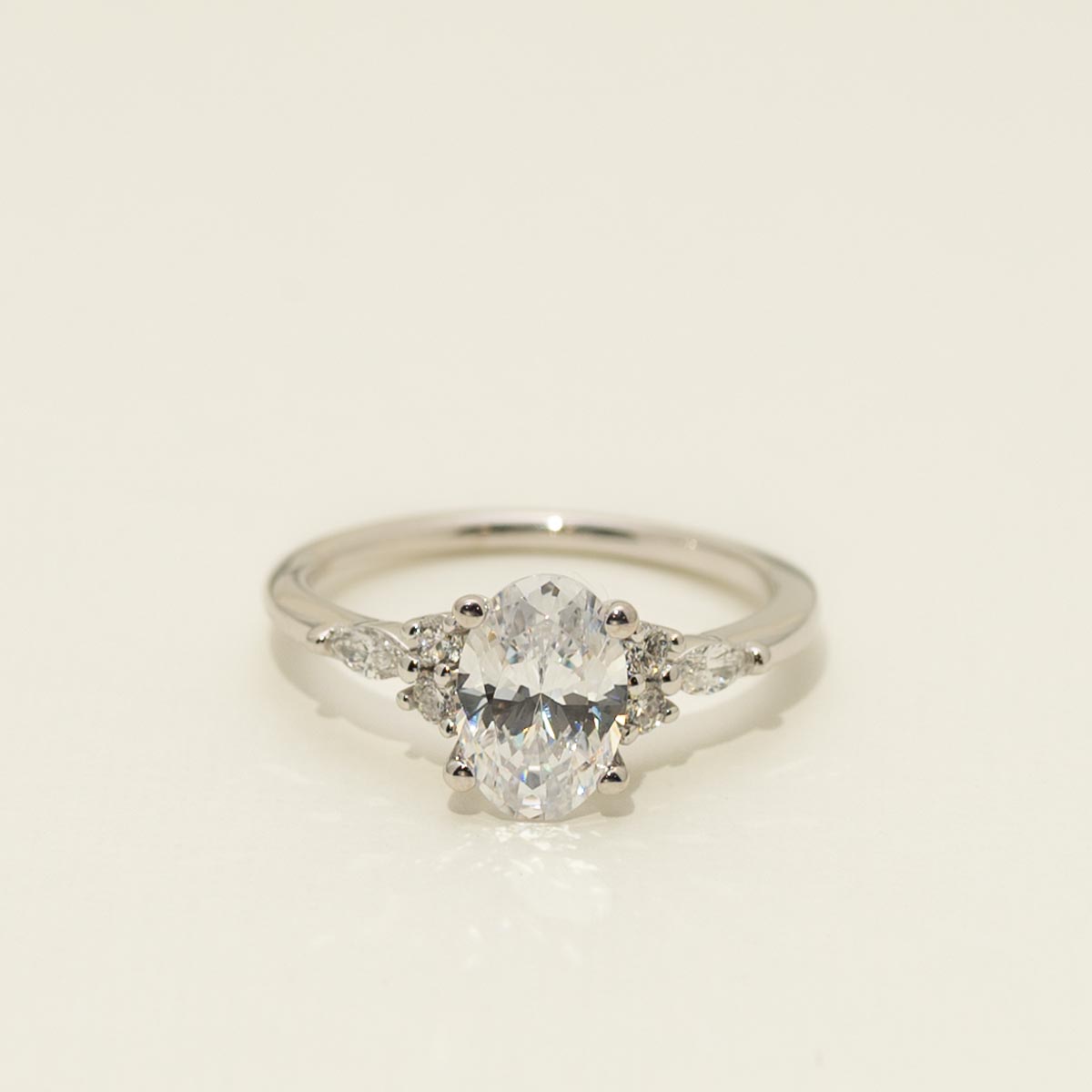 Diamond Engagement Ring Setting in 14kt White Gold (1/4ct tw)