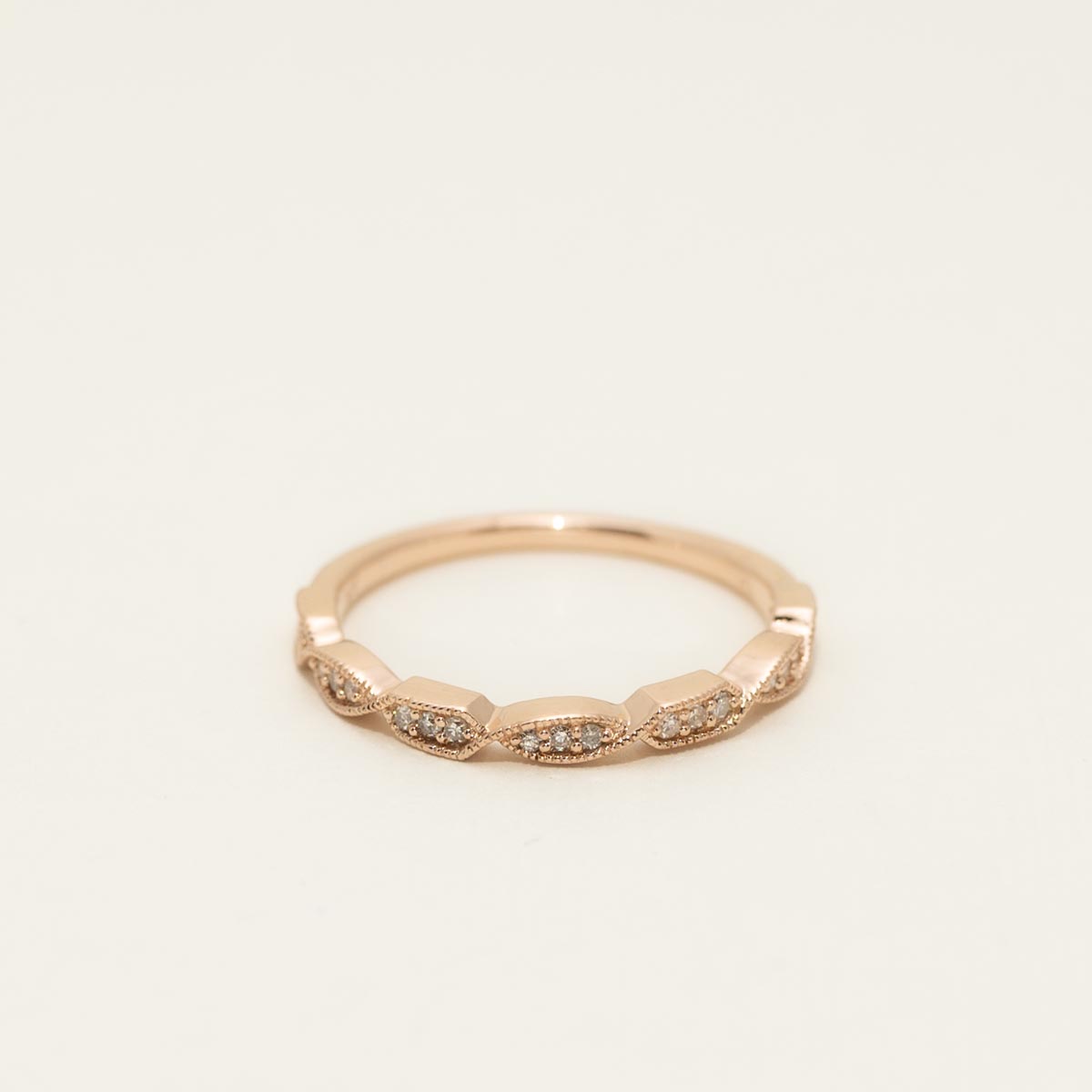 Diamond Stackable Ring in 10kt Rose Gold (1/10ct tw)