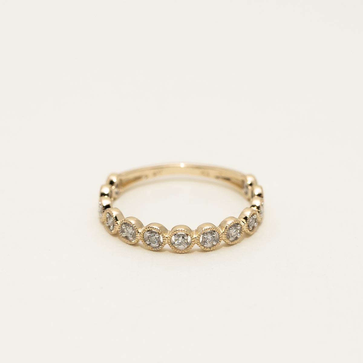 Diamond Stackable Ring in 10kt Yellow Gold (1/10ct tw)