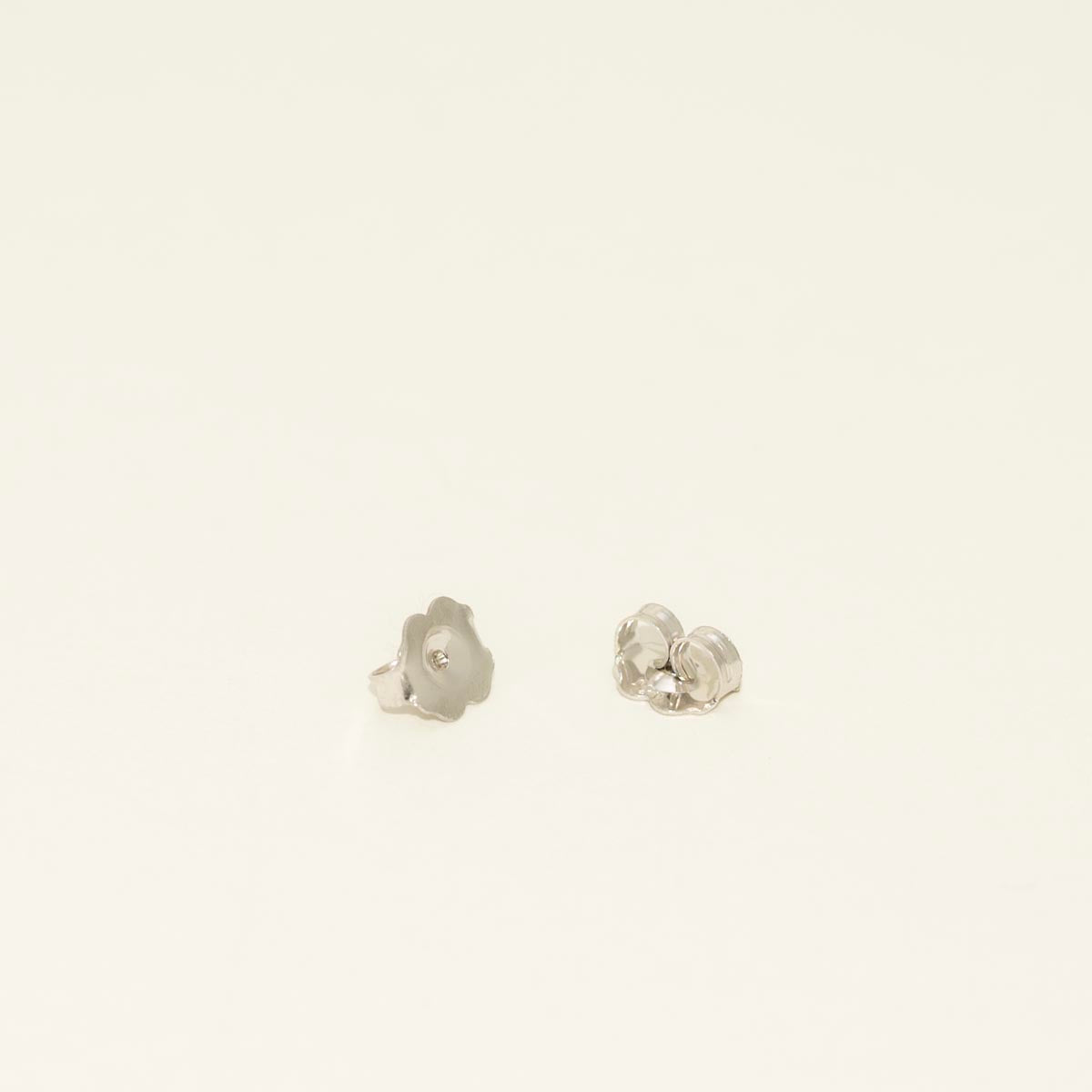 Maine Green Tourmaline Stud Earrings in 14kt White Gold