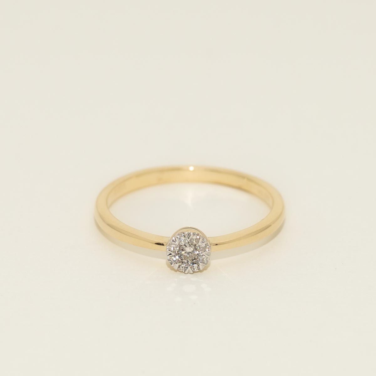 Lovebright Diamond Ring in 10kt Yellow Gold (1/10ct tw)